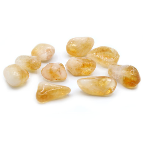 24x L Tumble Stones - Citrine - Brazil