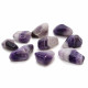 24x M Tumble Stones - Amethyst Banded (Grade B)