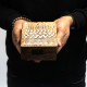 White Washed Wooden Box - 4x4 Slavic Design