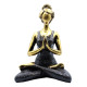Yoga Lady Figure -  Bronze &amp; Black 24cm