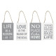 Quote Hanging Signs (4 Assorted)