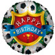 Happy Birthday Football Balloon