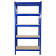 Monster Racking 2 x T-Rax 75cm Blue &amp; Metal Storage Workbench