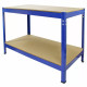 Monster Racking 2 x T-Rax 75cm Blue &amp; Metal Storage Workbench
