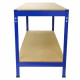 Monster Racking 2 x T-Rax 75cm Blue &amp; Metal Storage Workbench
