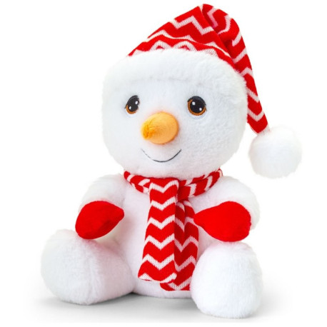 Keeleco Snowman with Striped Hat & Scarf (20cm)