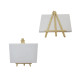 Kids Mini White Canvas Frame for Art Drawing for Home School With Stand 18cm x 13cm