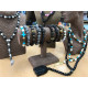 3x Crown Ingot / Grey Agate - Gemstone Bracelet