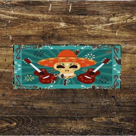 Day Of The Dead Skulls 4 -  Metal Wall  Sign
