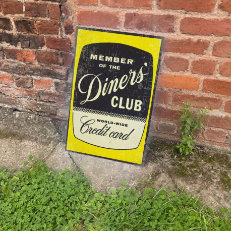 Diner Club - Metal Advertising Wall Sign