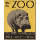 Hippo Visit The ZOO Hippopotamus - Metal Travel Wall Sign