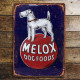 Melox Dog Food fox terrier  - Metal Advertising Wall Sign