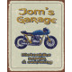 Name Garage Motorbike Personlised Custom Any  Text - Metal Wall Sign