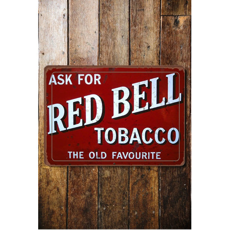 Red Bell  - Everyone One own business - Metal Vintage Wall Sign