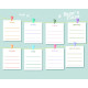 Weekly Metal Planner Board  Personalised Dry Wipe Whiteboard To Do List Notes