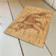 Wild Fox Wood Effect - Metal Botanical Wall Sign