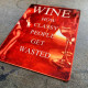Wine How Classy People Get Wasted - Pin Up Girl - Metal Travel Wall Sign