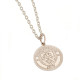 Manchester City FC Silver Plated Pendant &amp; Chain