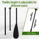 Inflatable Stand Up Paddle Board, 10&#039; x 30&quot; x 4&quot;, Non-Slip SUP, with ISUP Accessories, Hand Pump, 3 Fins, Adj Paddle for Youth A