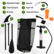Inflatable Stand Up Paddle Board, 10&#039; x 30&quot; x 4&quot;, Non-Slip SUP, with ISUP Accessories, Hand Pump, 3 Fins, Adj Paddle for Youth A