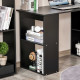 120cm Modern Computer Desk Bookshelf Study Table Workstation PC Laptop Writing Home Office 6 Shelves, Black