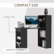 120cm Modern Computer Desk Bookshelf Study Table Workstation PC Laptop Writing Home Office 6 Shelves, Black