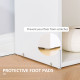 120cm Modern Computer Desk Bookshelf Study Table Workstation PC Laptop Writing Home Office 6 Shelves, White