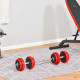 20KGS 2-In-1 Dumbbell &amp; Barbell Adjustable Set Strength Muscle Exercise Fitness Plate Bar Clamp Rod Home Gym Sports Area
