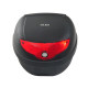 24L Motorcycle Trunk Hard Tail Bike Top Box Rack Mount Luggage Helmet Storage Carrier Case Universal Scooter w/Keys &amp; Plate