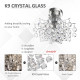 Crystal Chandeliers, K9 Droplets Ceiling Light with 3 E14 Bulb Base, Pendant Lights for Living Room, Bedroom, Dining Room, Hallw