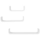 Floating Shelves, Set of 3 Wall Shelf, Shelves for Wall Invisible Mounting, Bedroom Living Room, White