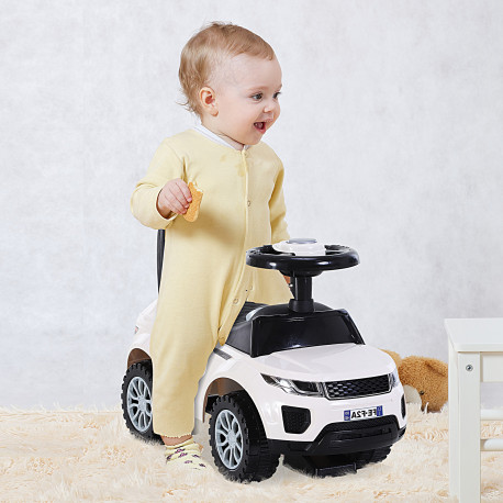 3-in-1 Ride On Car Foot To Floor Slider Toddler w/ Horn Steering Wheel NO POWER Manual Under Seat Storage Safe Design for 1-3 Ye