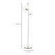 3-Light Tree Floor Lamps for Living Room, Modern Standing Lamp for Bedroom with Globe Lampshade, Steel Base, Bulb not Included, 