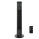 30&#039;&#039; Freestanding Tower Fan, 3 Speed 3 Mode, 10h Timer, 70 Degree Oscillation, LED Light, 5M Remote Controller, Dark Grey