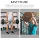 Set of 4 Weight Plate for 2&quot;/5cm hole Dumbbell Handle Bar 15kg Dumbbell Plates Barbell Weight 2 x 5kg, 2 x 2.5kg