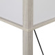 3-Tier Floor Lamp, Floor Light with Storage Shelf, Reading Standing Lamp with Acrylic Shade for Living Room, Bedroom, Kitchen, D