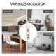 3-Tier Floor Lamp, Floor Light with Storage Shelf, Reading Standing Lamp with Acrylic Shade for Living Room, Bedroom, Kitchen, D