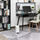 5L Rectangular Compact Bin Steel Body Removable Bucket Quiet-Close Lid w/ Pedal Lid Rubbish Trash Can Home Office Bedroom Bathro