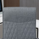 Vinsetto High Back Home Office Chair, Linen Fabric Computer Chair, Swivel Desk Chair with Adjustable Height for Living Room, Bed