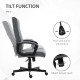 Vinsetto High Back Home Office Chair, Linen Fabric Computer Chair, Swivel Desk Chair with Adjustable Height for Living Room, Bed
