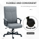 Vinsetto High Back Home Office Chair, Linen Fabric Computer Chair, Swivel Desk Chair with Adjustable Height for Living Room, Bed