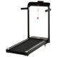 Folding Treadmill, 1.85HP Installation-Free Walking Jogging Running Machine, 12KM/H with 12 Pre-Programs and LED Display for Hom