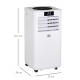 7000 BTU Air Conditioning Unit, 3-in-1 Portable Air Conditioner, Dehumidifier, Cooling Fan with Remote Control, Digital Display,