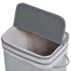 70L Natural Wood Laundry Basket A Compartment w/Flip Lid Removable Lining Handles Board Base Foldable Durable Water-Resistant Di