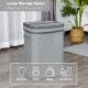 70L Natural Wood Laundry Basket A Compartment w/Flip Lid Removable Lining Handles Board Base Foldable Durable Water-Resistant Di