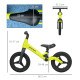 AIYAPLAY Balance Bike with Adjustable Seat and Handlebar, PU Wheels, No Pedal, for Ages 30-60 Months - Green
