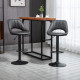 Bar Stools Set of 2, Swivel Counter Height Barstools with Back, Adjustable PU Leather Bar Chairs, Modern Armless Kitchen Island 