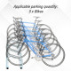 Bike Stand Parking Rack Floor or Wall Mount Bicycle Cycle Storage Locking Stand (5 Racks, Silver)
