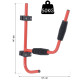 Kayak Canoe Heavy Duty Wall Mounted Storage Holder Rack Heavy Duty Storing Hangers Red