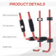 Kayak Canoe Heavy Duty Wall Mounted Storage Holder Rack Heavy Duty Storing Hangers Red